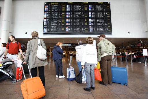 Brüsseler Flughafen Zaventem am Dienstag: Zeitweilig war kein einziger Flug verfügbar