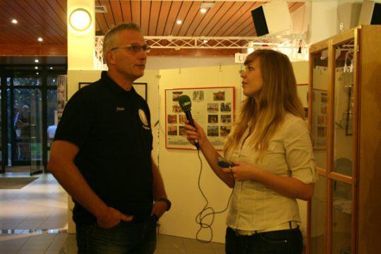 Alain Kraut im Interview mit BRF-Praktikantin Melanie Thissen