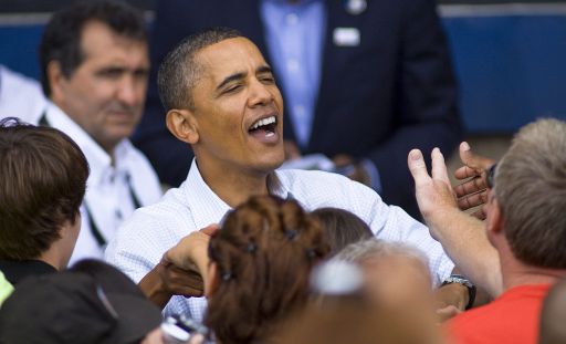Barack Obama beim Labour Day in Milwaukee, Wisconsin