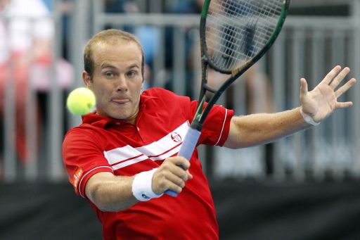 Davis Cup: Das Spiel von Olivier Rochus wurde unterbrochen