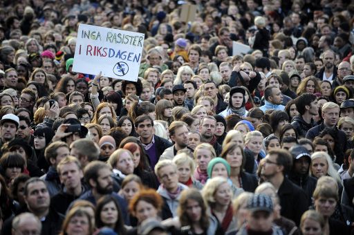 Schweden demonstriert gegen den Einzug der Rechten ins Parlament