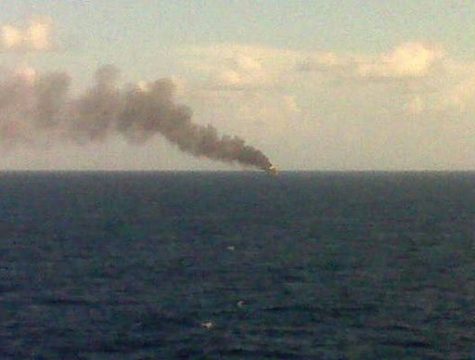 Explosion auf der 'Vermillion 380 A' vor der Küste Louisianas