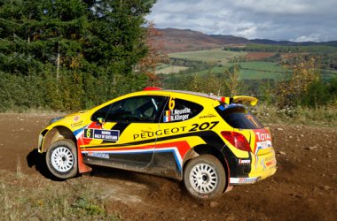 Thierry Neuville im Peugeot 207 S2000 bei der IRC-Rallye von Schottland