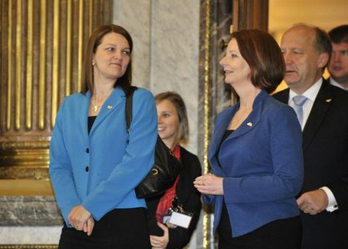 Mari Kiviniemi und Julia Gillard