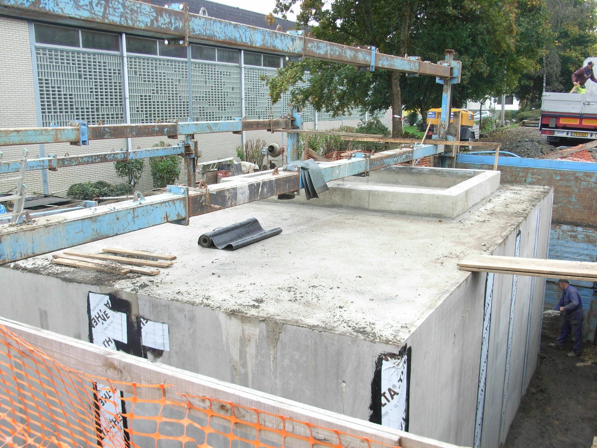 Bau einer Heizungsanlage mit Nahwärmenetz am St. Vither Sport- und Freizeitzentrum