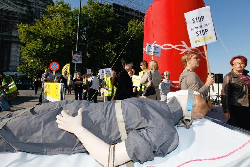Brüssel: Amnesty International protestiert gegen die Todesstrafe