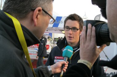 Rallyezentrum am Morgen: Thierry Neuville im BRF-Interview
