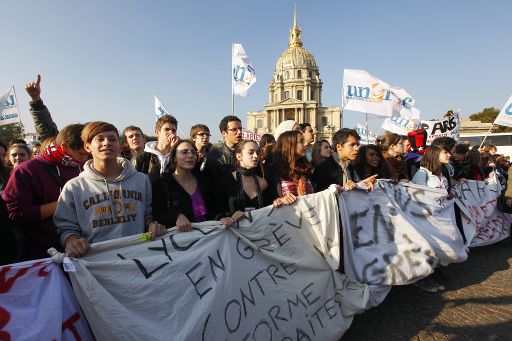 Paris: Studenten protestieren gegen die Rentenreform
