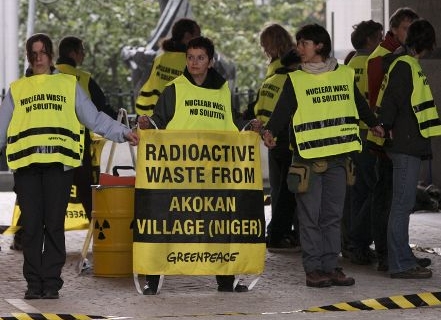 Greenpeace-Aktion in Brüssel
