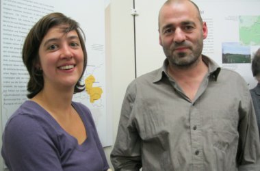 Tatjana Cormann und Ralph Cüpper vom Archäologischen Dienst