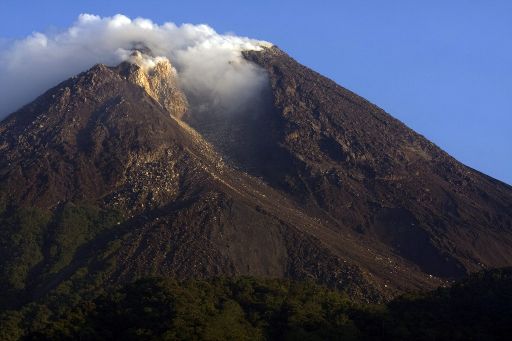 Der Vulkan Merapi in Yogyakarta/Indonesien