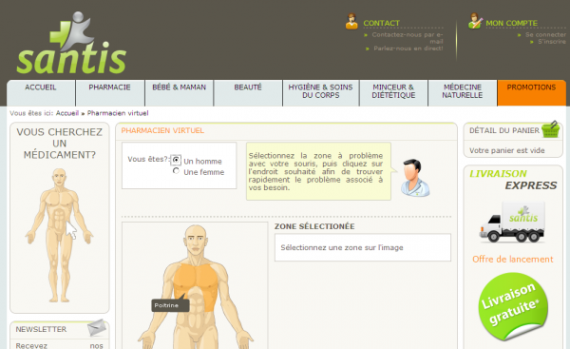 Apotheke im Netz: santis.be