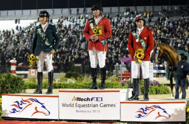 Abdullah Al Sharbatly (2), Philippe Le Jeune (1) und Eric Lamaze (3)