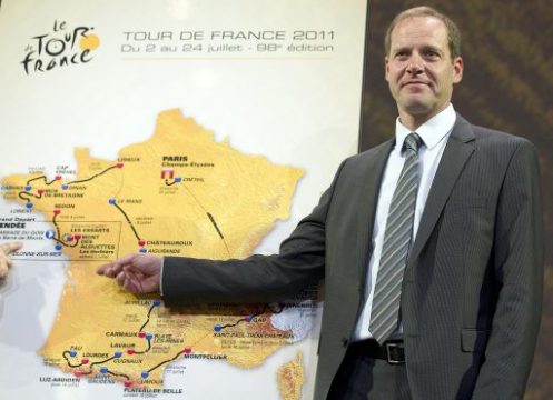 Tour-Direktor Prudhomme stellt die Strecke 2011 vor