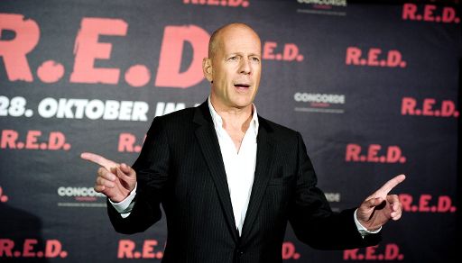 Bruce Willis stellt den neuen Streifen "R.E.D." in Berlin vor