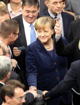 Angela Merkel stimmt ab