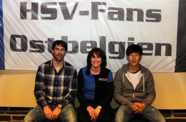 Van Nistelrooy und Son besuchen den HSV-Fanclub in Elsenborn