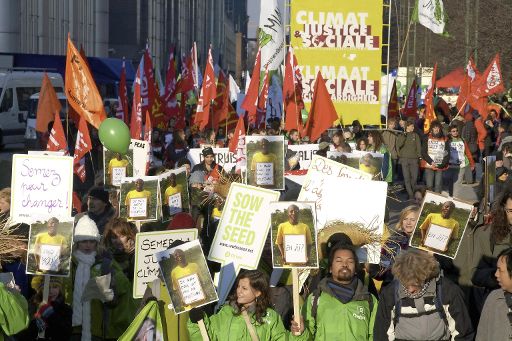 Klima-Demo in Brüssel