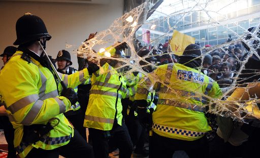 Studentenrevolte in London