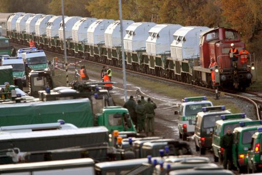 Der Castor-Transport soll ohne Schwierigkeiten gestartet sein