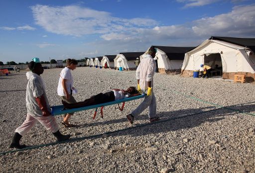 Medizinisches Zentrum für Cholera-Patienten in Port-au-Prince