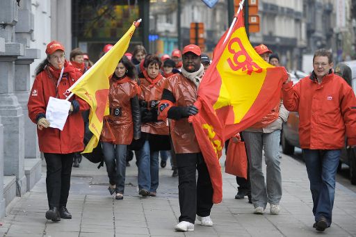 Fedasil-Mitarbeiter demonstrieren gegen zu hohen Arbeitsdruck