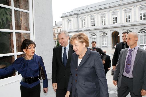 "Freundschaftliches Treffen" - Angela Merkel bei der Ankunft in Brüssel