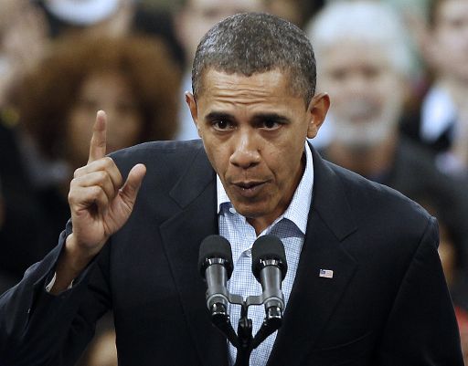 Obamas Endspurt im Wahlkampf: Cleveland State University (Ohio), 31.10.