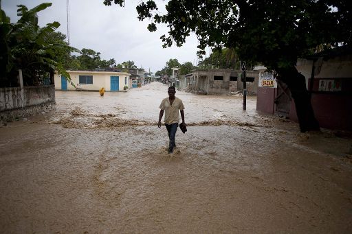 Überschwemmungen in der Küstenstadt Leogane, Haiti (5.11.)