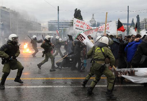 Ausschreitungen in Athen