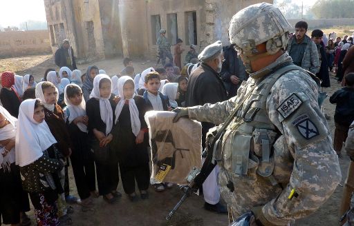 Soldat der ISAF-Truppe in Afghanistan