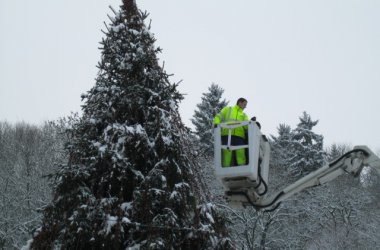 Generalprobe für Weihnachtsbaum-Rekordversuch in Malmedy