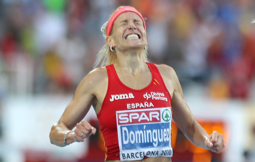 EM in Barcelona: Marta Dominquez wurde Zweite im 3000 Meter Hindernis