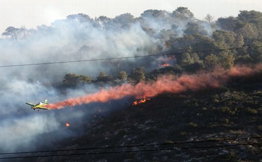 Israel: Buschfeuer im Karmel-Gebirge