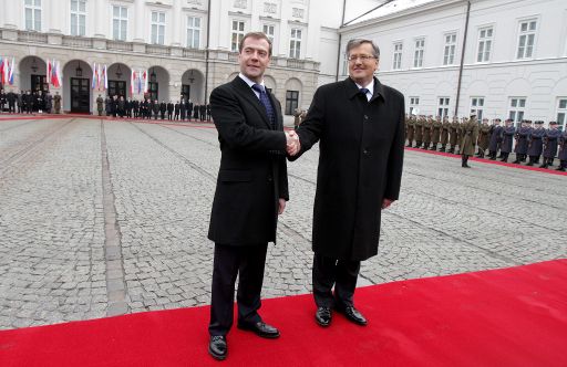 Staatsbesuch in Polen: Medwedew und Komorowski