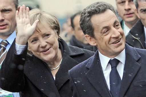 Merkel und Sarkozy beim deutsch-französischen Gipfel in Freiburg