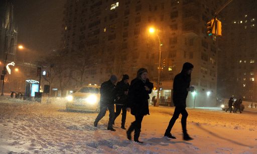 Ausnahmezustand: New York erwartet auch heute wieder viel Neuschnee