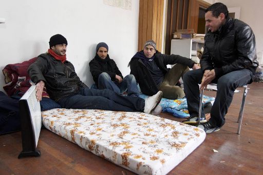 Asylbewerber halten Haus in Schaerbeek besetzt