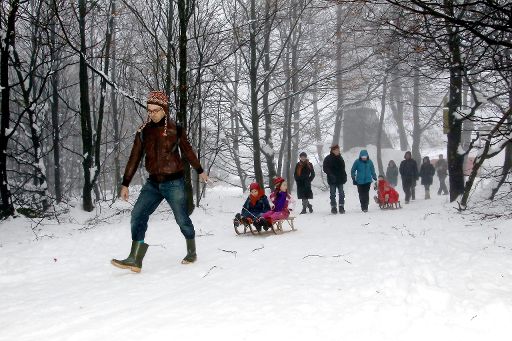 Schneespaziergang auf Botrange (11. Dezember)