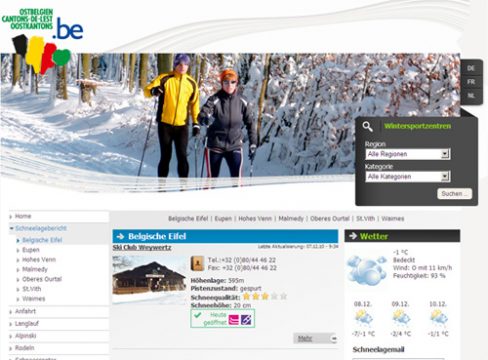 Neue Website des Verkehrsamts: winter-ostbelgien.be