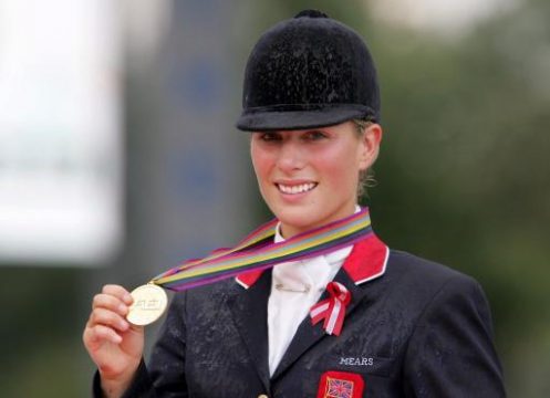 Zara Phillips bei den Weltreiterspielen in Aachen (2006)