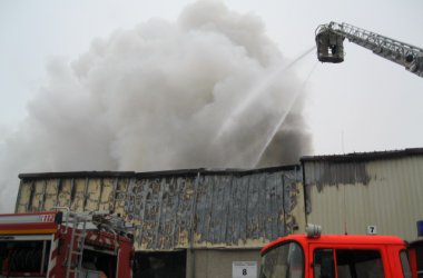 Großbrand bei Faymonville in der Industriezone Bütgenbach