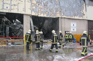 Großbrand bei Faymonville in der Industriezone Bütgenbach