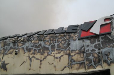 Großbrand bei Faymonville in der Industriezone Bütgenbach