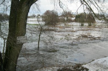 Hochwasser: Land unter in der Gemeinde Amel