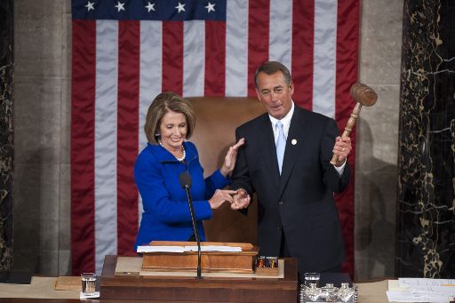 Nancy Pelosi und ihr Nachfolger John Boehner im US-Abgeordnetenhaus