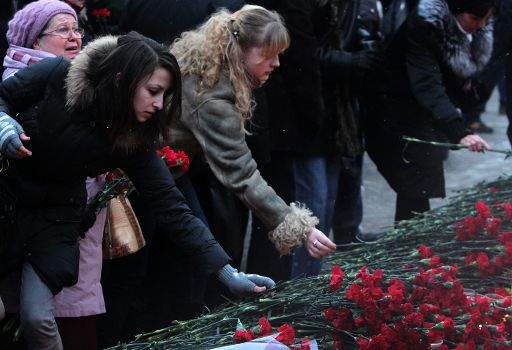 Blumen für die Opfer