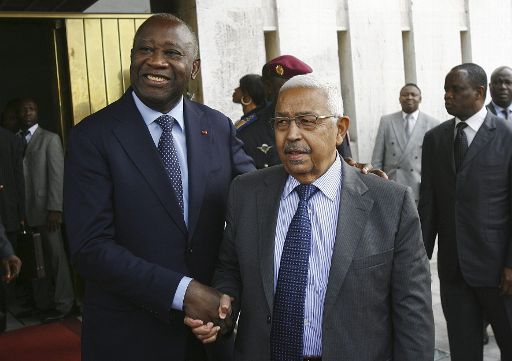 Laurent Gbagbo mit dem Präsidenten der Kapverdischen Inseln, Pedro Pires