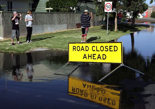 Hochwasser in Horsham, Victoria