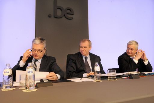 Didier Reynders, Yves Leterme und Guy Vanhengel